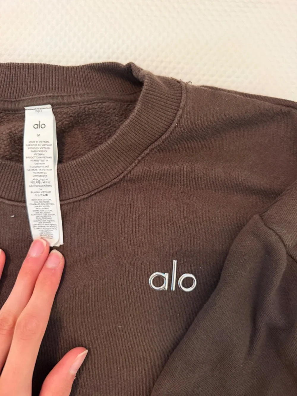 Alo Yoga Women’s Brown Crewneck